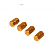 (Gold)19mm Car Wheel Tire Nut Lug Dust Cover Cap Protector Hub Screw Rim Black Tool
