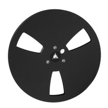 7 Inch Aluminum Alloy 1/4 Inch Tape Reel with 3 Holes Universal Black
