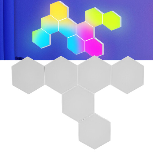 RGB Wall Light Panel 6 Sets WiFi APP Voice Control Music Sync