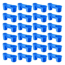 24 Pcs Bird Drinker Feeder Cups Water Bottle Cup for Cage Ideal for Bottle Chicken Quail Poultry Waterer