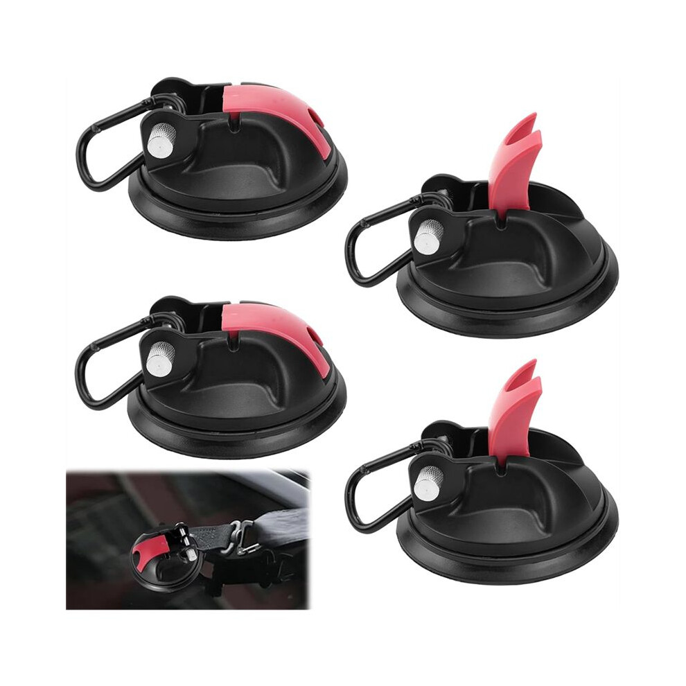 Suction Cup Hooks, Pack Of 4, Suction Cup Camping Set, Suction Hooks, Extra Strong Suction Cup Anchor 4712462249878