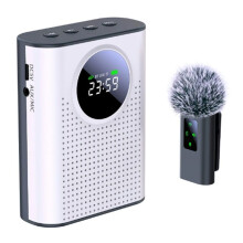 Voice Amplifier with Magnetic Lapel Microphone Personal Microphone and Speaker with LED Display Screen Voice Amplifier