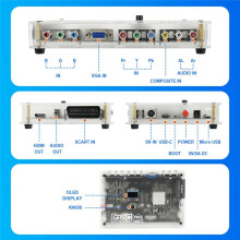 GBS Control Pro Video Converter for Game Consoles GBSC Remote Scart RGBS YPbPr VGA Composite(AV) SV to -Compatible
