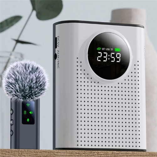 Stemversterker met Magnetische Reversmicrofoon Persoonlijke Microfoon en Luidspreker met LED-Scherm Stemversterker 2