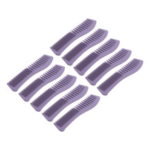 10 Pcs Wheat Straw Fine & Wide Tooth Hair Combs Ergonomic Handle