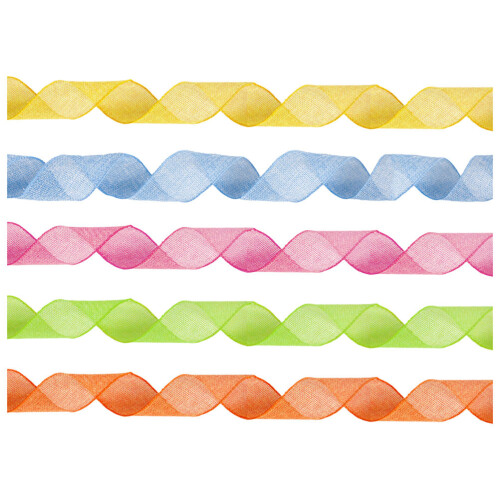 10Rolls Polyester Ribbon for Craft Gift Wrapping Assorted
