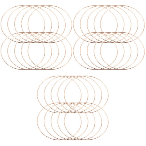 30Stk Metallringe Gold DIY Makramee Zubehör 2