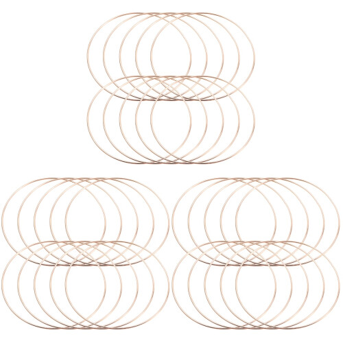 30Stk Metallringe Gold DIY Makramee Zubehör 1