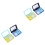 4Stk Lens Storage Case Kunststoff Linsen Aufbewahrung 3