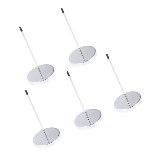 5Stk Empfangsrechnungshalter Metall Silber Büro Desktop Spike