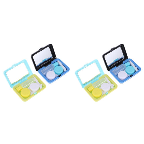 4Stk Lens Storage Case Kunststoff Linsen Aufbewahrung 1