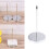 5Stk Empfangsrechnungshalter Metall Silber Büro Desktop Spike 4