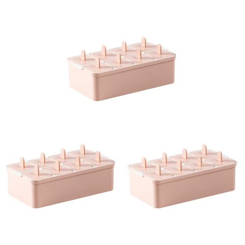 3Stk Kühlschrank Eisbox Pink, Eiswürfel Machen Mit Doppelter Schicht 1