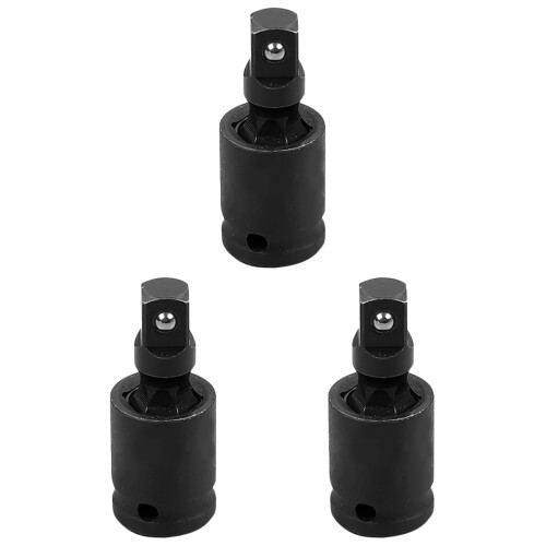 3Stk Impact Socket Für Auto Pulley Damper Schwarz -Molybdänstahl 1