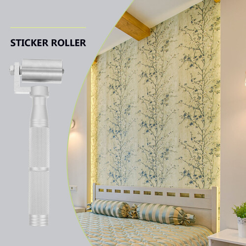 1Stk Robust Verarbeiteter Tapetenroller , Silberfarben 2