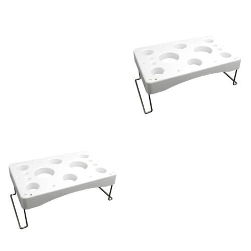 2Stk Spritzbeutelhalter Kunststoff Für Tortendeko Weiß 2