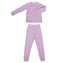 3Sets Kinder Langarm Schlafanzug Violett Warm Atmungsaktiv Set