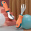 2Sets Orange Babysilikon- -Gabel, Sicher Robust 10