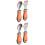 2Sets Orange Babysilikon- -Gabel, Sicher Robust 5