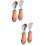 2Sets Orange Babysilikon- -Gabel, Sicher Robust 7