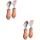 2Sets Orange Babysilikon- -Gabel, Sicher Robust 6