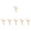 6Sets Fragrant Diffuser Sticks Beige Rattanform Für Schlafzimmer Duft 3