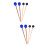 2Sets Percussion Instrument Sticks Marimba Mallets Robuste 6
