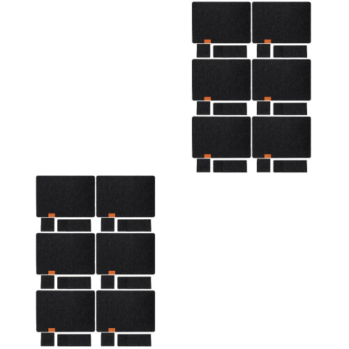 12Sets Tischsets 6Er Set Mit Bestecktasche Hitzebeständig 2