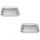 2Sets Backbleche Mit Edelstahl Abtropf- Und Kühlgitter Silber 6