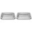 2Sets Backbleche Mit Edelstahl Abtropf- Und Kühlgitter Silber 2