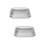 2Sets Backbleche Mit Edelstahl Abtropf- Und Kühlgitter Silber 7