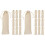 20Pièces À Cordon En Coton Beige Pour 4