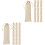20Pièces À Cordon En Coton Beige Pour 5