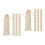 20Pièces À Cordon En Coton Beige Pour 6