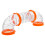 1Ensemble Tunnel Hamster ABS Orange Pour Cage Extérieur DIY 1