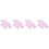 4Pièces Costumes Violet Réutilisables Pour Décoration 6