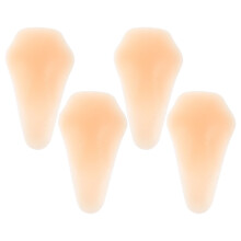 4Pièces Protège-Genoux Silicone Beige Adhésif Enfants Patinage