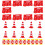 120Pièces Ensemble Mini Cônes Et Barrières De Circulation Jouets Educatifs 1