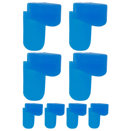 40Pièces -Pouces Silicone Clarinette Bleu Coussin Souple