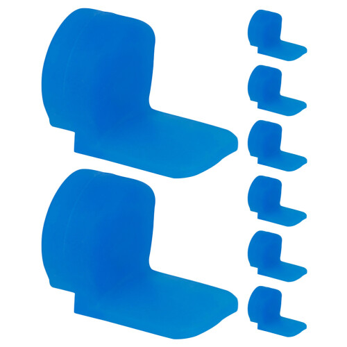 40Pièces -Pouces Silicone Clarinette Bleu Coussin Souple 2