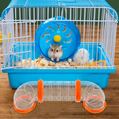1Ensemble Tunnel Hamster ABS Orange Pour Cage Extérieur DIY 2