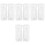 4Paires Protections De Jambes Douces Blanches En Velours Pour 5
