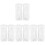 4Paires Protections De Jambes Douces Blanches En Velours Pour 4