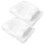 4Paires Protections De Jambes Douces Blanches En Velours Pour 2