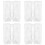 4Paires Protections De Jambes Douces Blanches En Velours Pour 7