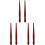6Pièces Porte-Plume Bois Marron Pour Usage Peinture 4