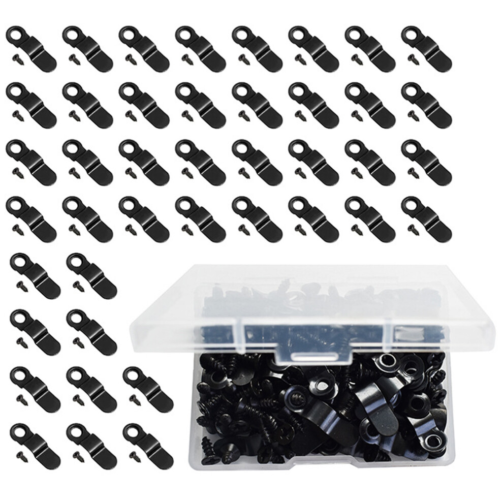 500Pcs Black Iron Photo Frame Backing Clips For Diy Wall Hanging 3331997389906