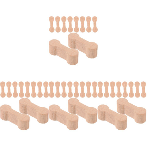 40Pièces De En Bois Khaki Pour Rails De Train DIY 2
