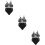 3Ensembles Ensemble Lingerie Noir En Polyester Pour 10