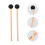1Paire Maillets Pour Marimba Xylophone Instruments 7